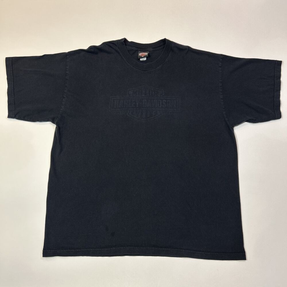 Vintage Harley Davidson Shirt Mens Size 3XL Black Biker Motorcycle Michigan Tee
